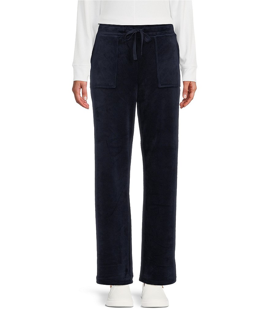 Westbound Pull-On Wide Leg Velour Pants
