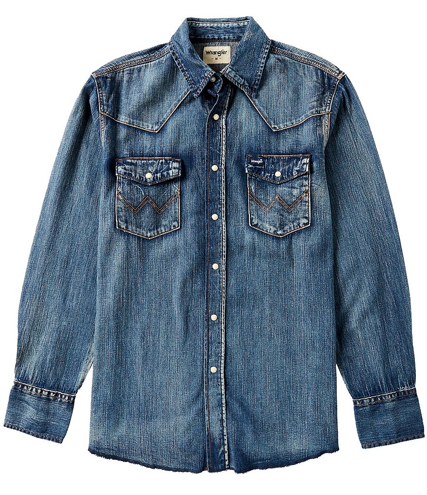 Wrangler® Cowboy Cut® Denim Western Workshirt