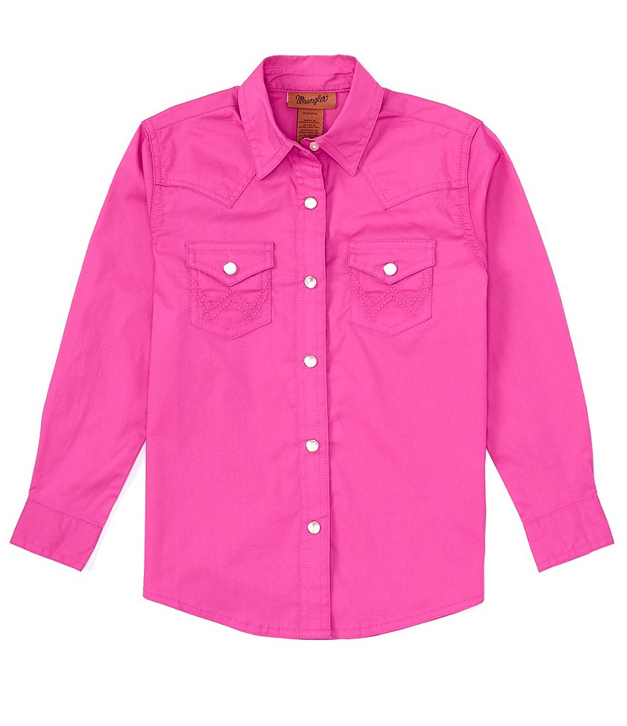 Pink Pearl Snap Shirt By Wrangler 10GW1003K