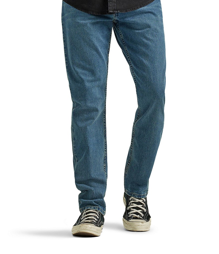 Relaxed Straight Jeans In Cool Embrace® Denim With Mid Rise And