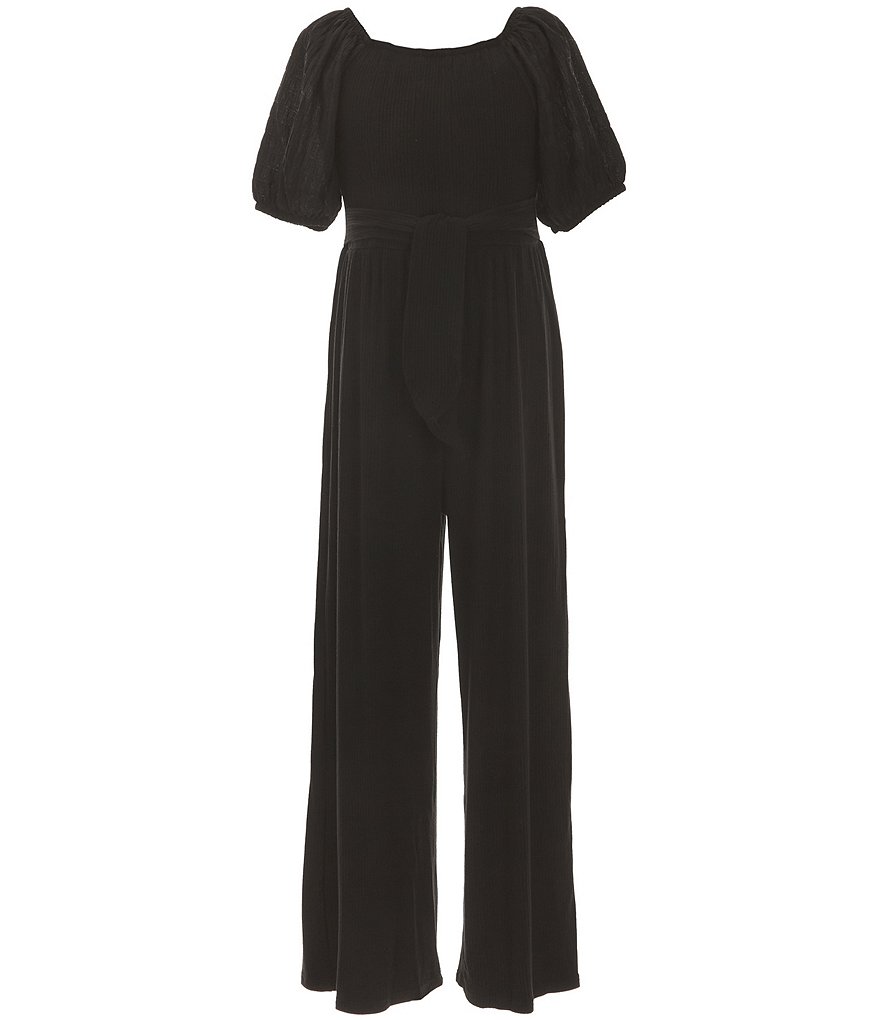 Xtraordinary Big Girls 7-16 Elbow Sleeve Square Neck Jumpsuit | Dillard's