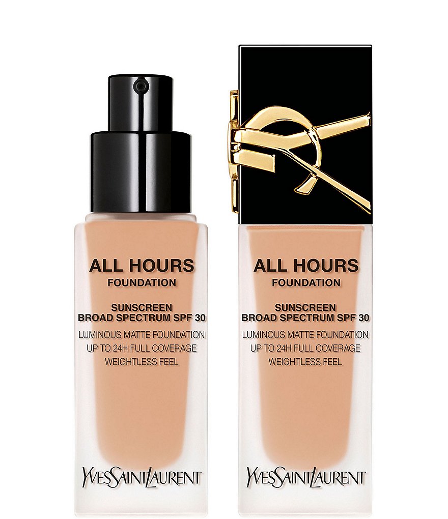 Yves Saint Laurent Beaute All Hours Luminous Matte Foundation 24H Longwear  SPF 30 with Hyaluronic Acid