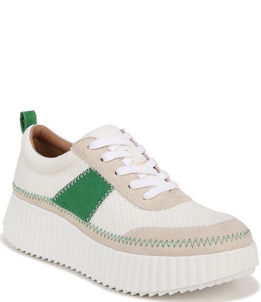 Zodiac Cooper-Lace Knit Color Block Platform Oxford Sneakers 