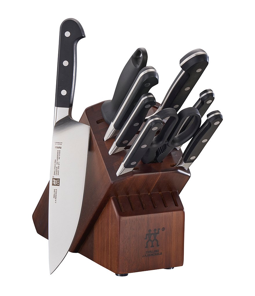 Viking Professional 10-Piece Cutlery Block in Acacia