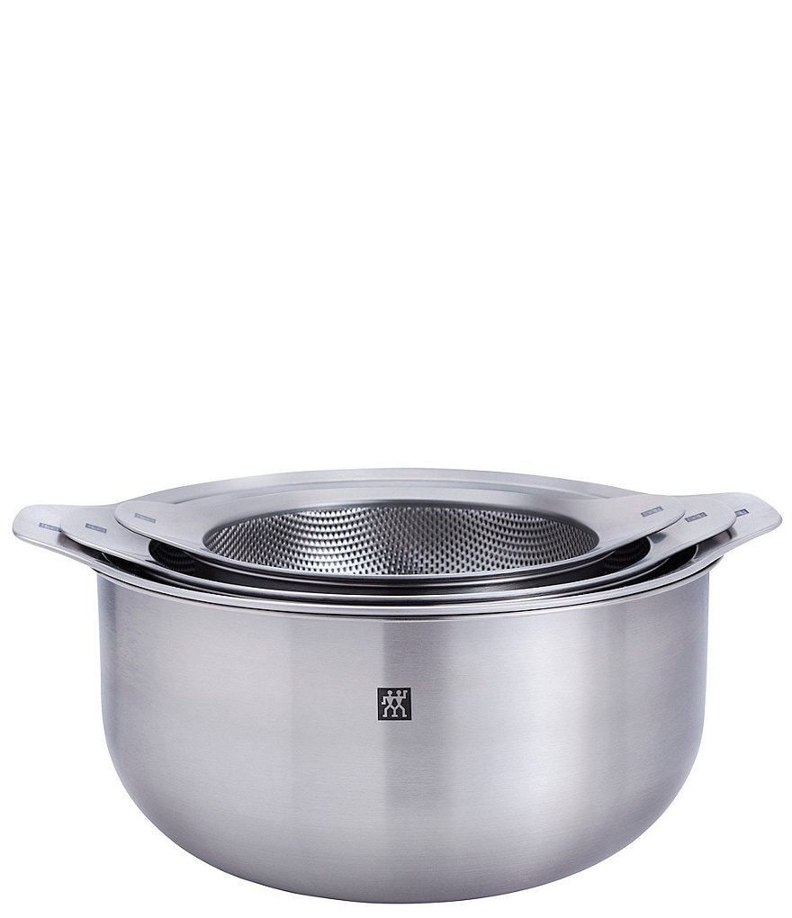 Zwilling Prep 6-Piece Nesting Bowl And Strainer Set
