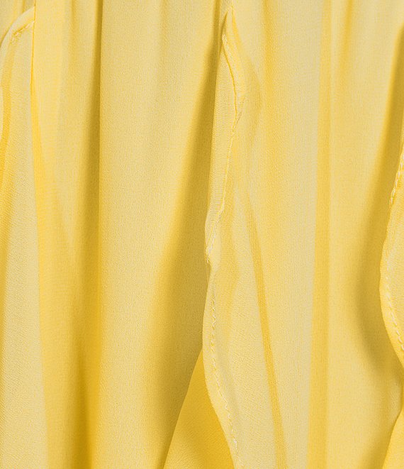 1 state ruffle midi dress 1. STATE Flounce Cascading Halter Neck Sleeveless Midi Dress