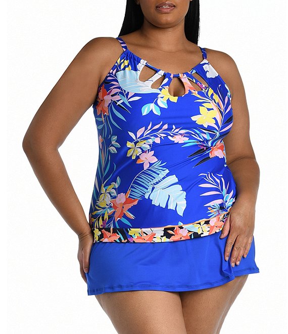 tropical plus size swimwear