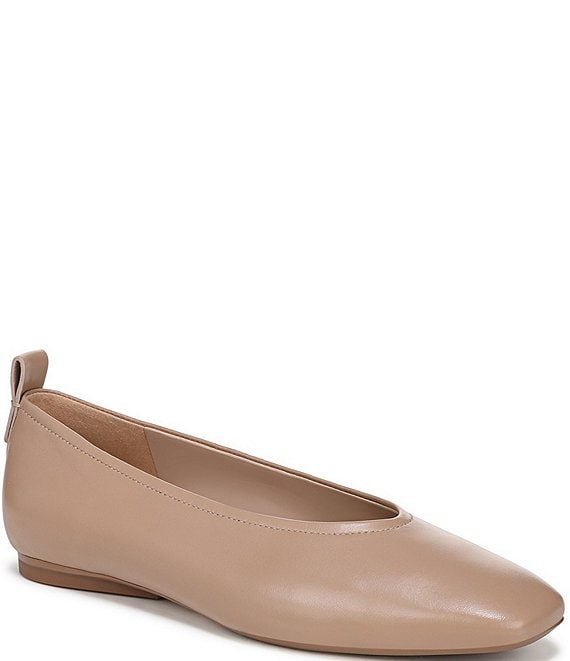 Naturalizer 27 EDIT Carla Leather Square Toe Casual Ballet Flats