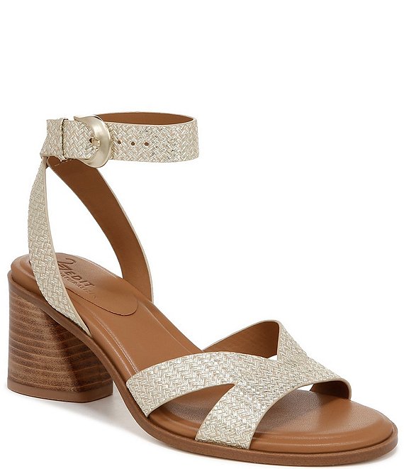 Naturalizer 27 EDIT Yumi Leather Ankle Strap Block Heel Casual Sandals |  Dillard's