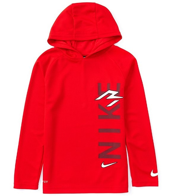 Nike 3BRAND by Russell Wilson Big Boys 8 20 Long Sleeve Vertical Logo Graphic Thermal Hoodie Pullover Dillard s