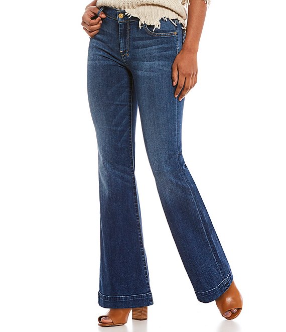 7 for all mankind Tailorless Dojo Flare Leg Jeans | Dillard's