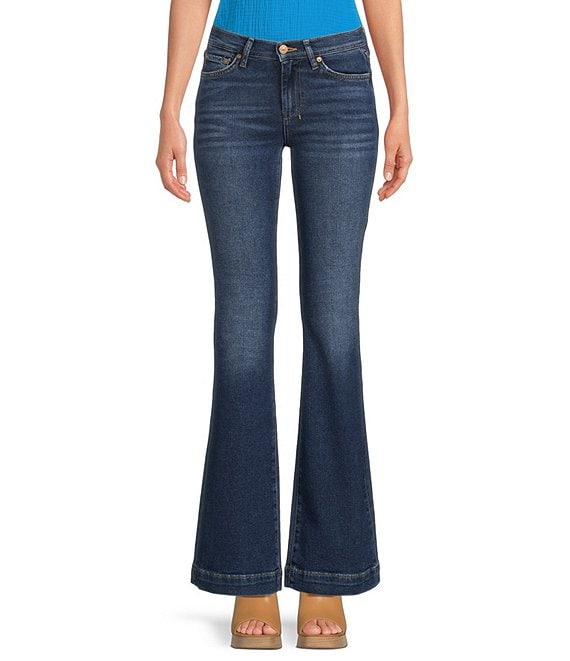 7 for all mankind Tailorless Flared Dojo Jeans | Dillard's