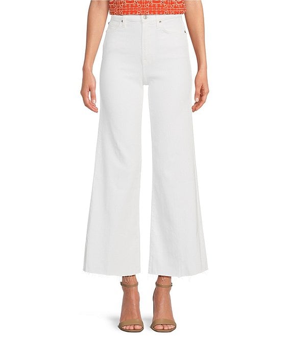 7 for all mankind Ultra High Rise Cropped Wide Leg Jeans | Dillard's