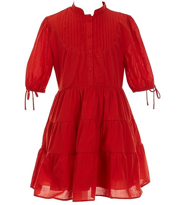 A Loves A Big Girls 7-16 Pintuck Button Dress | Dillard's