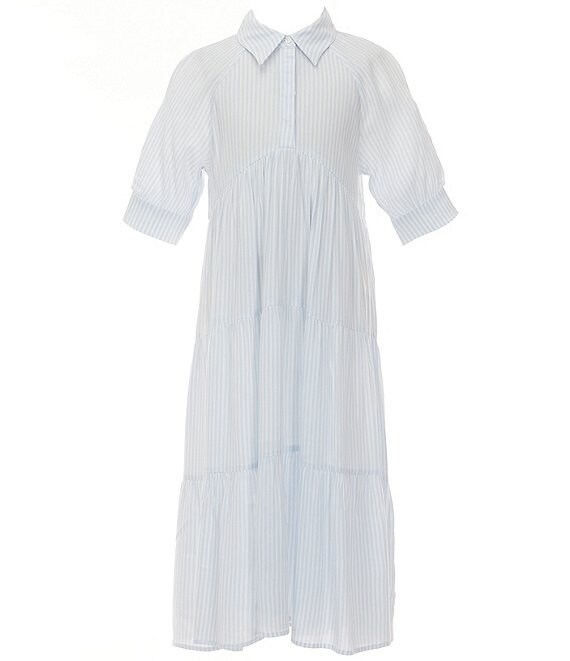 限定価格セール！ A Loves A Big Dress Midi A-Line Sleeve Balloon Striped Girls スーツ・フォーマル・ドレス