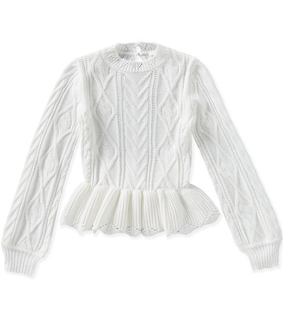 A Loves A Big Girls Peplum Sweater