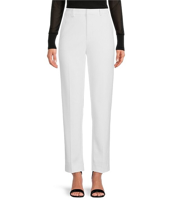 Buy Piroh Womens Cotton Solid Straight Trouser Pant White online