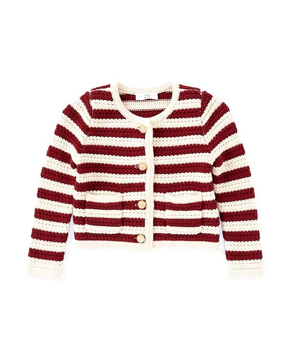 A Loves A Little Girls 2T 6X Long Sleeve Button Front Cardigan