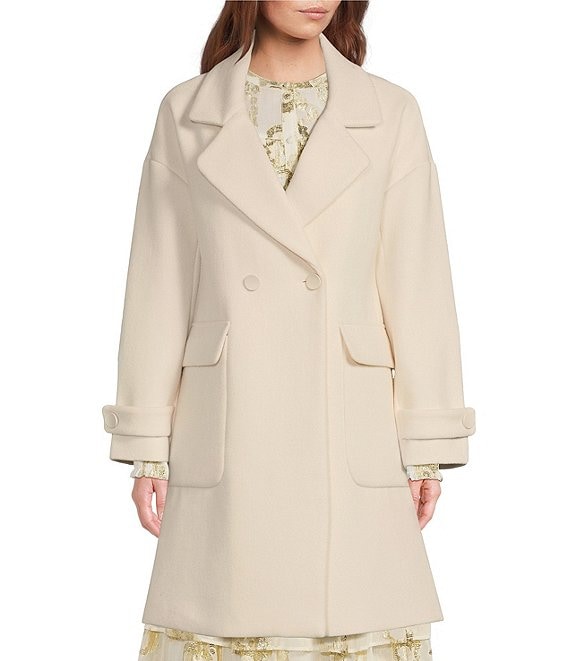 wool coat with double lapels