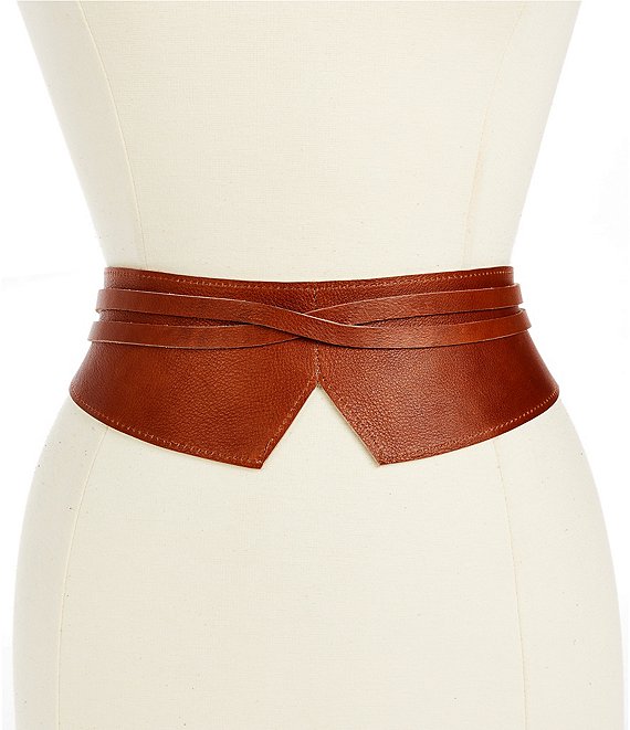 ADA 3#double; Olivia Leather Wrap Belt