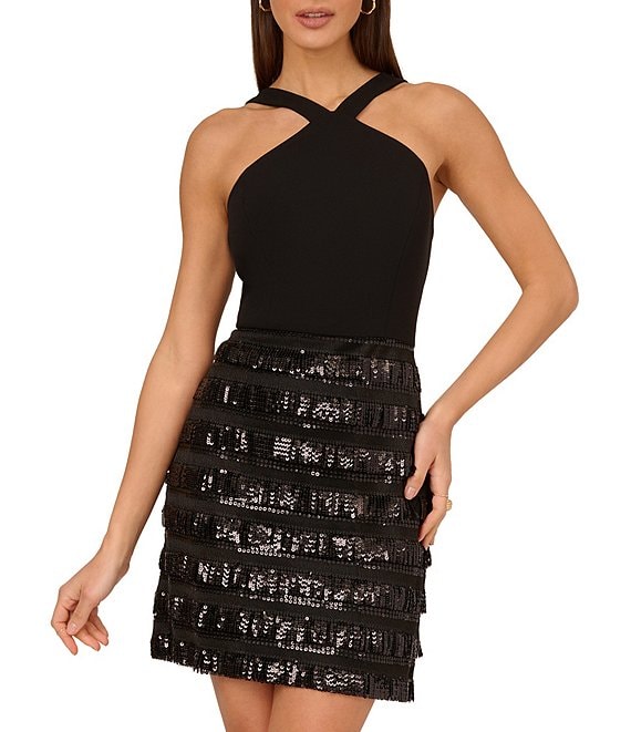 Adrianna papell halter dress best sale