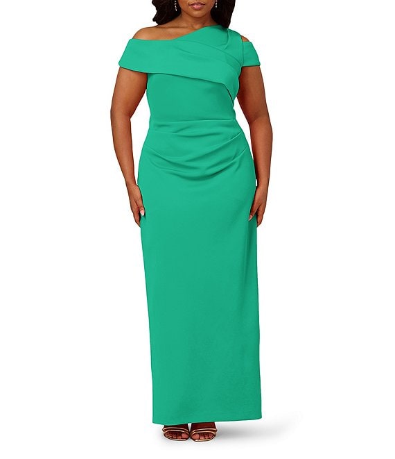 green emerald velvet dress Adrianna Papell AP1E210884 P