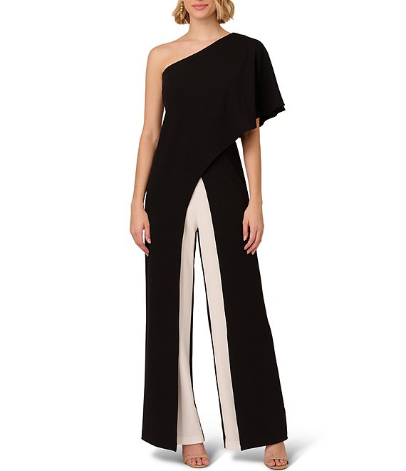 Adrianna papell crepe colorblock jumpsuit on sale