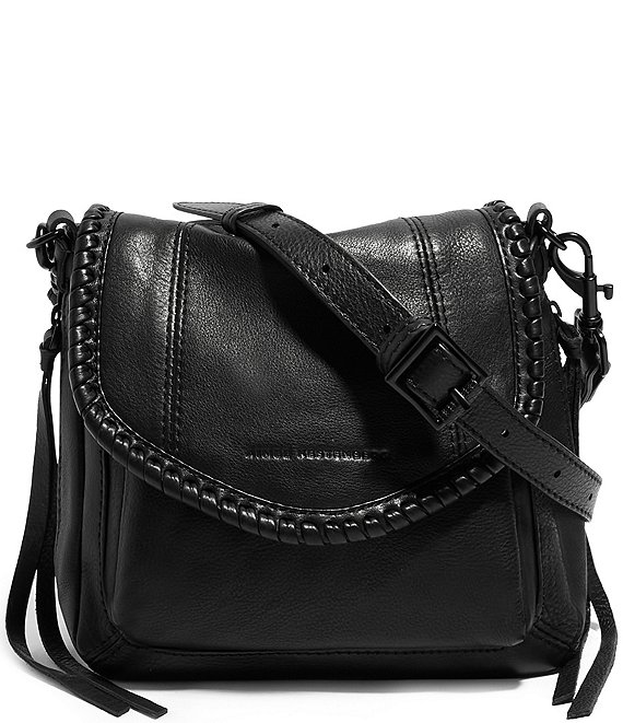 Aimee Kestenberg All For Love Mini Solid Black Leather Crossbody Bag ...