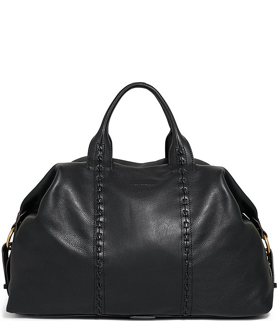 Aimee Kestenberg Hudson Black Leather Duffle Bag