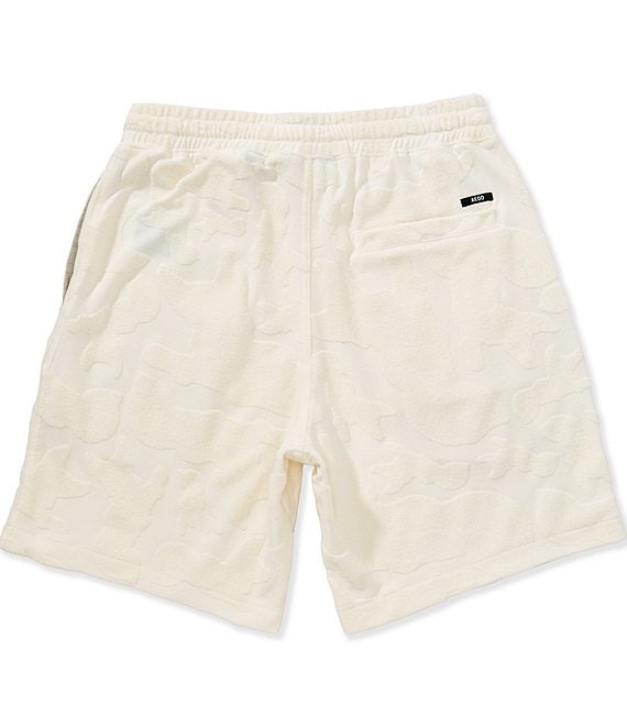 AKOO Link Jacquard Adjustable Elastic Waist Relaxed Fit Shorts