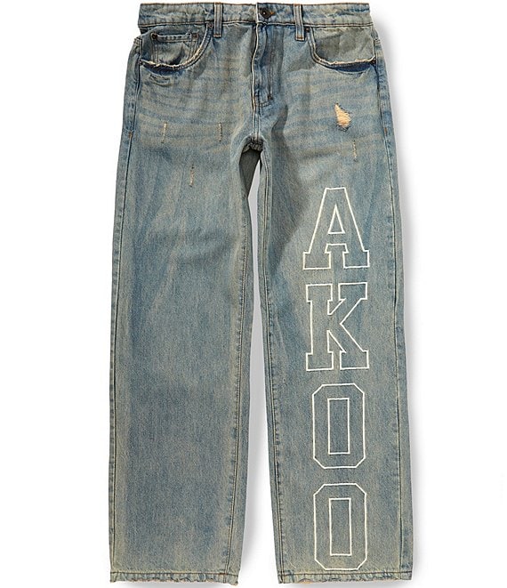 AKOO Rival Five Pocket King Relaxed Fit Denim Jeans