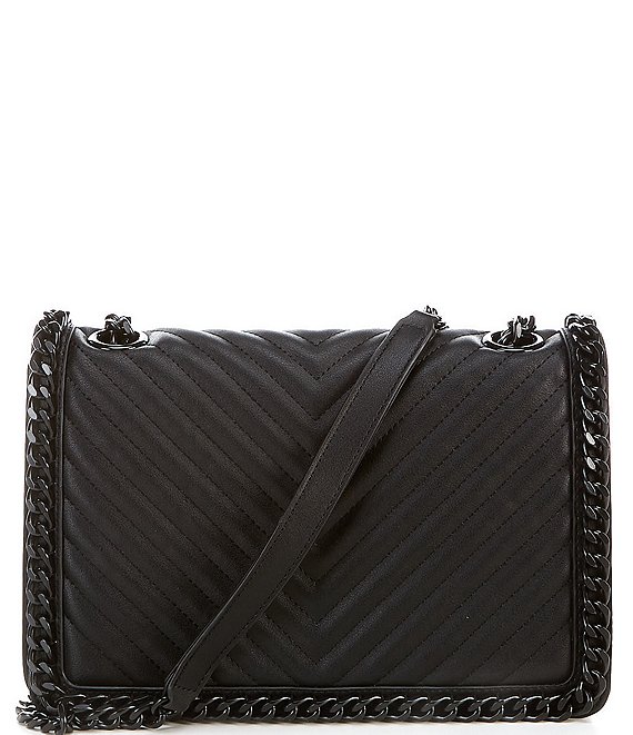 Sold - ALDO Patent Leather Black Clutch Bag with Gold Hardware