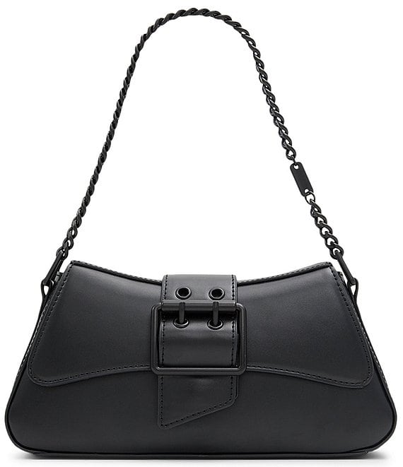 ALDO Yvana shoulder bag with detachable chain strap in black croc | ASOS