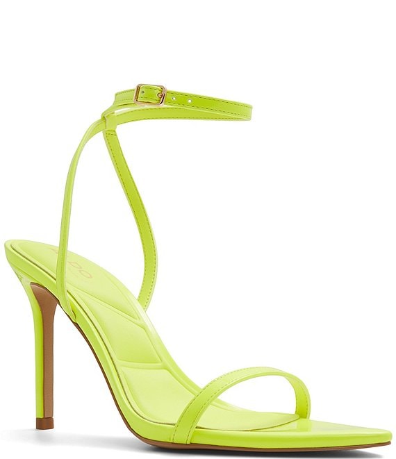 Sunny Days Ahead Strappy Heels in Lime - Frock Candy