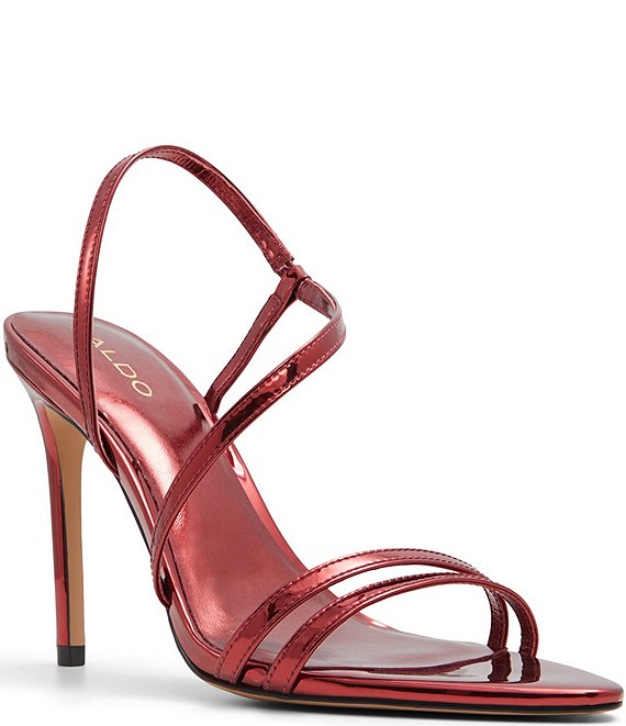 ALDO Twila Mirror Metallic Dress Sandals | Dillard's