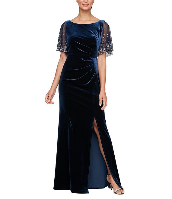 Alex evenings velvet dress hotsell