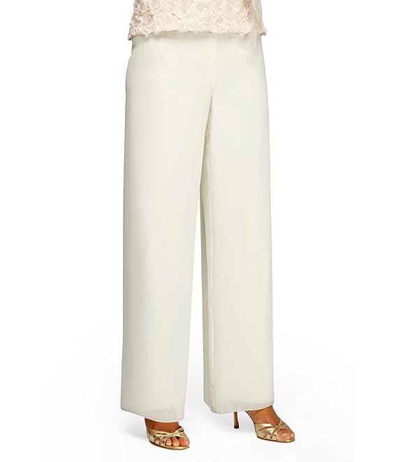 Wide Leg Chiffon Pants