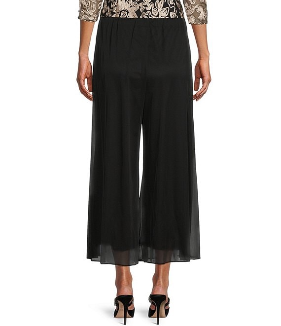 Alex Evenings Cropped Wide Leg Flowy Pants | Dillard's