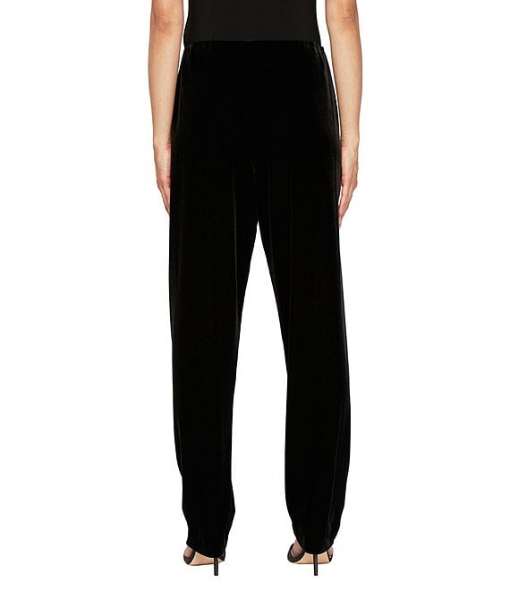 Alex Evenings Petite Size Stretch Velvet Slim Leg Pants | Dillard's