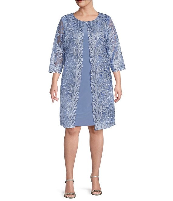 Dillards alex evenings plus size sale