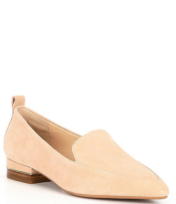 Color:Spanish Sand - Image 1 - Campbell Suede Dress Loafers