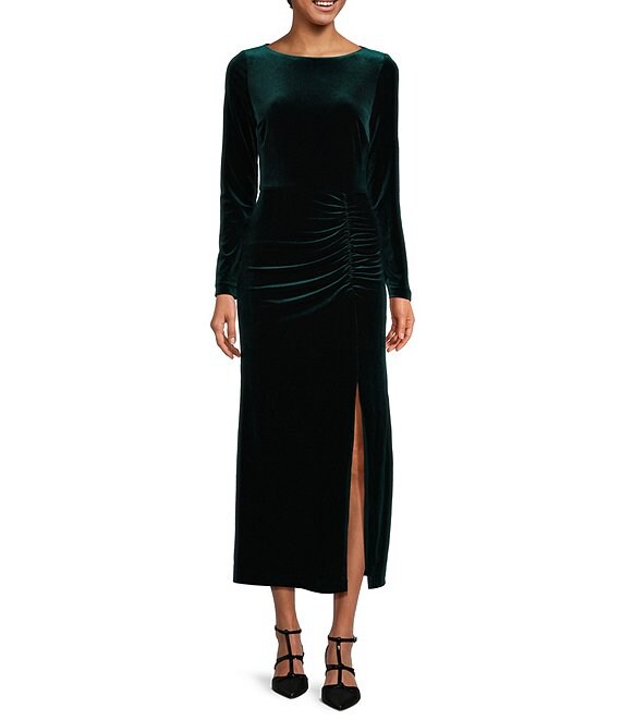 Alex Velvet Dress - Emerald