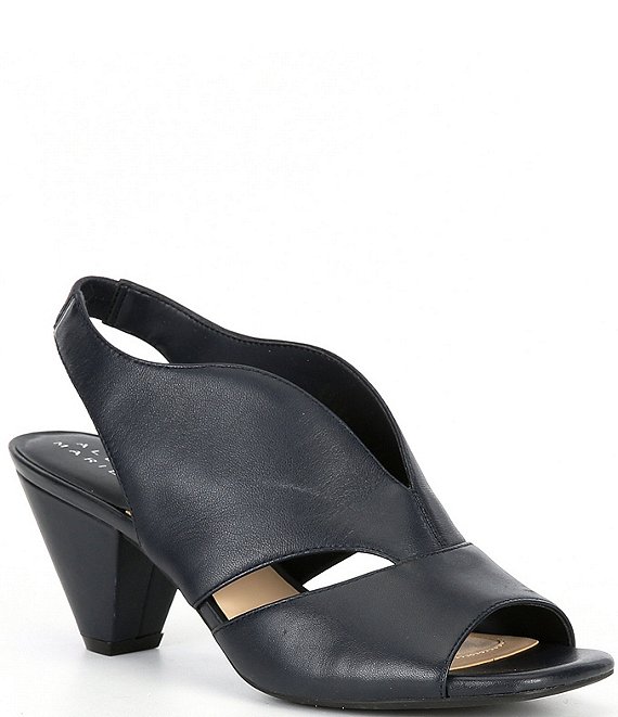 Alex Marie Claudie Leather Slingback Cone Heel Sandals | Dillard's