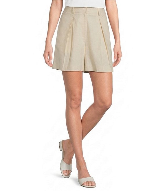 Alex Marie Coordinating Alice Stretch Linen Blend Short