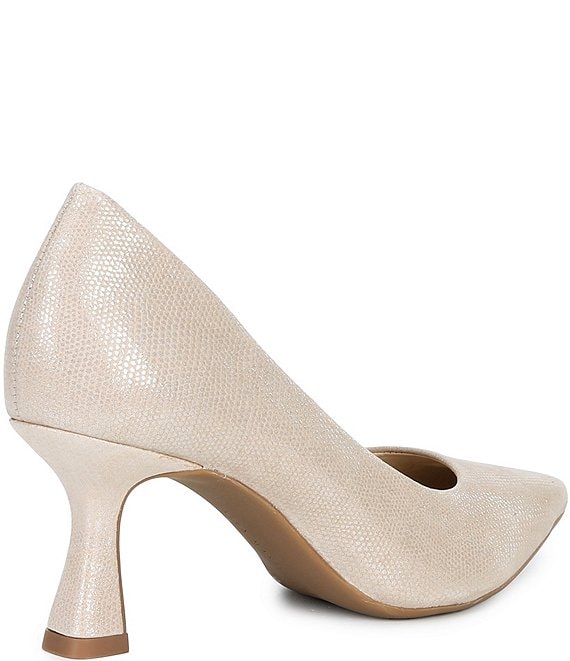 Alex Marie Cowen Lizard Embossed Leather Pumps | Dillard's