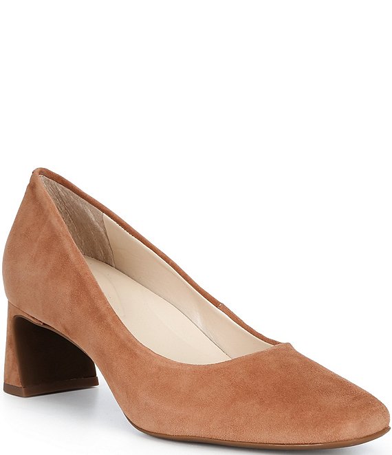 Alex Marie Daphne Suede Block Heel Pumps