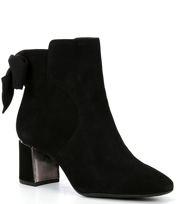 Kate spade outlet black suede booties