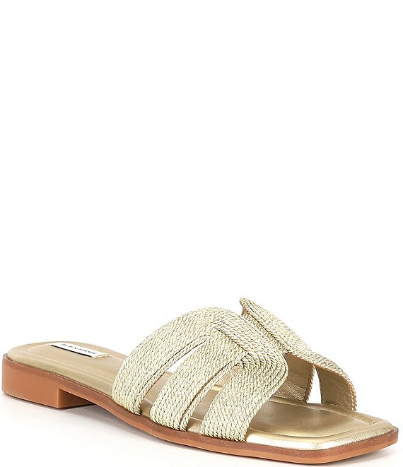 Alex Marie Fallon Rope Flat Slide Sandals Dillard s