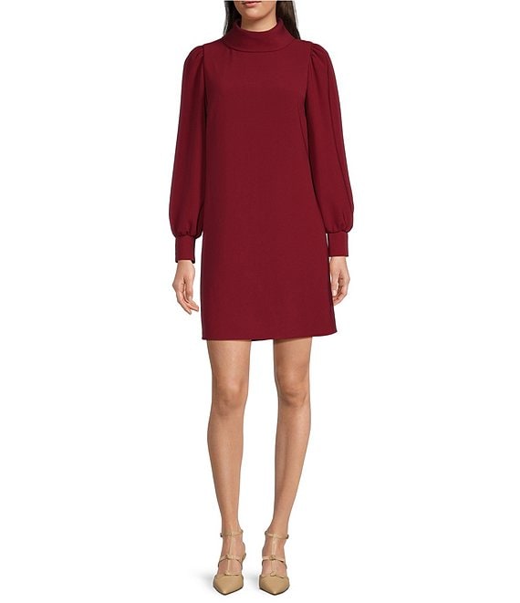 Alex Marie Heidi Funnel Neck Long Sleeve Social Dress Dillard s