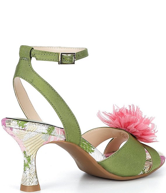 green dress sandals Alex Marie Ilene Faille Flower Web Collection: New In